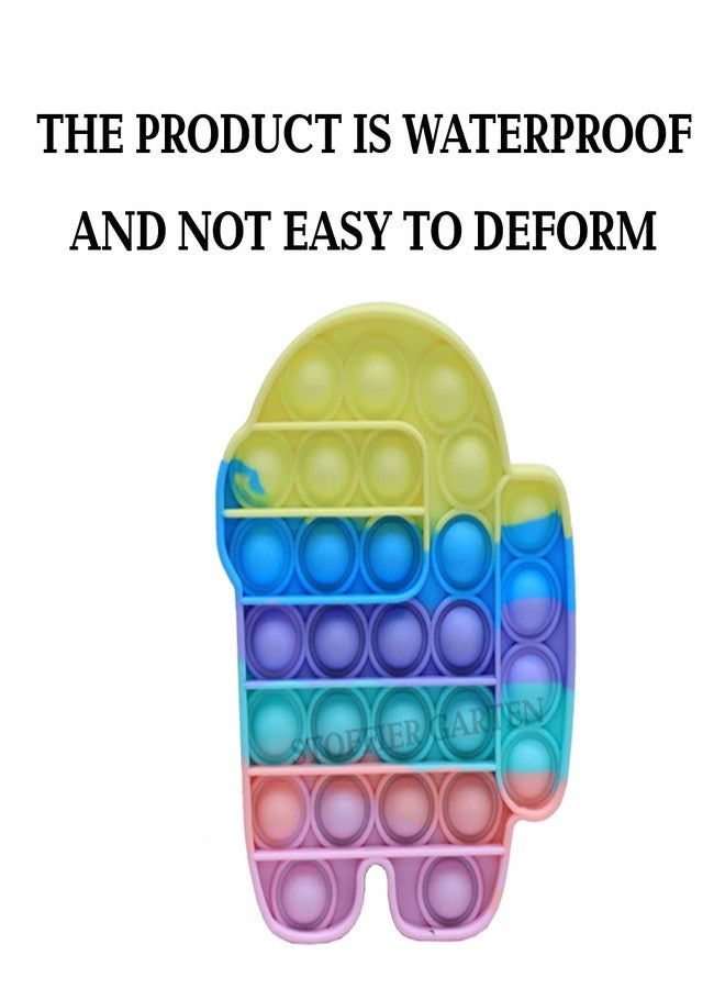 STOFFIER GARTEN Kids Toddlers TWISHA Enterprise BPA-free Pop It Fidget Push Pop Sound Silicone Sensory Stress Relief Learning and Educational Toy (Multicolor) - Image 5